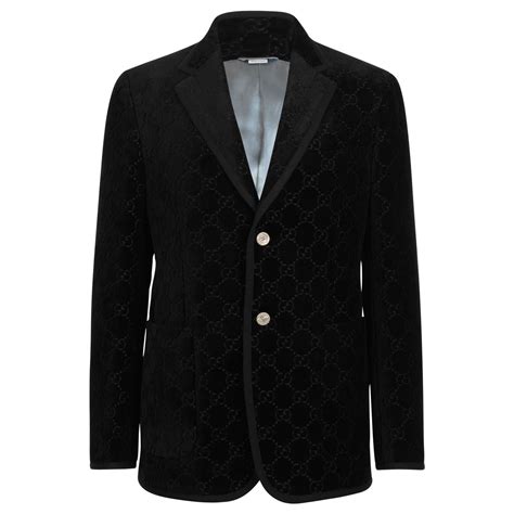 gucci velvet jacket long|Gucci coats for women.